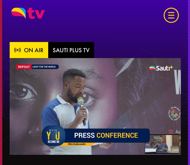 SAUTIplusTV's tweet photo. Showing now on https://t.co/cSntKSleqy.
 @Whenubecome press conference together let’s create awareness about disability inclusion through movies 
Tune in now #SAUTIplusGocha https://t.co/kFlSNIKFCW