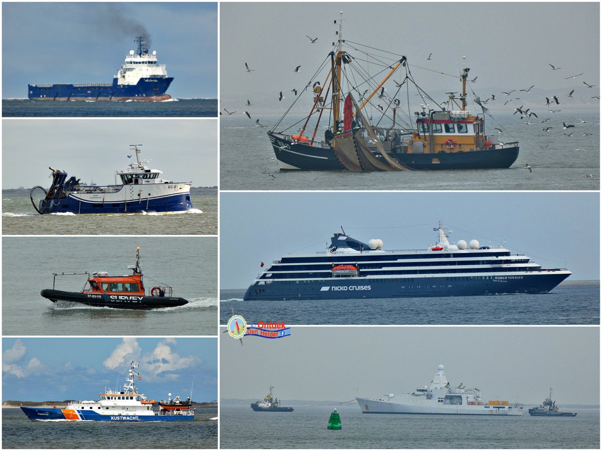 ontdekdenhelder's tweet image. #schepen in alle soorten en maten varen voorbij op het #Marsdiep - #vissersschepen #cruiseschip #offshore #marine #kustwacht - #DenHelder #ships #maandag #MondayMotivation