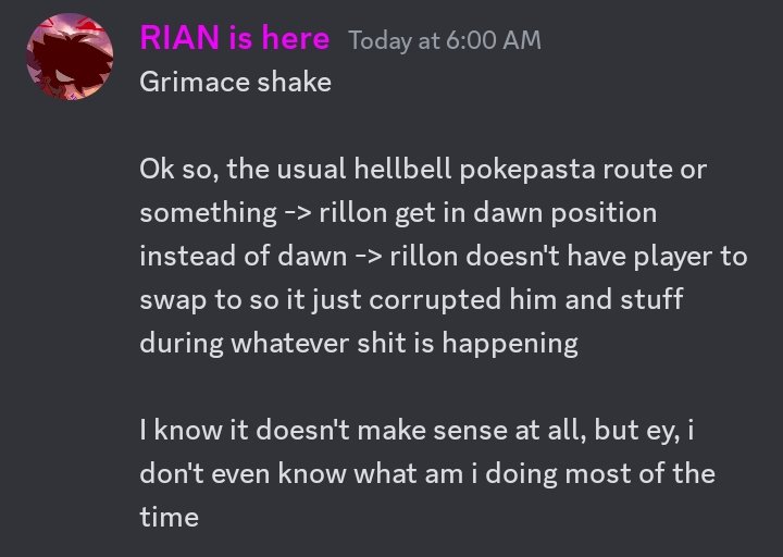 BLoody0Parasite's tweet photo. More of uhh, rillon as dawn thingy
I add lore for no fucking reason #RILLONSWEEP #grai #glithcyredai https://t.co/PXE2XqbZuI