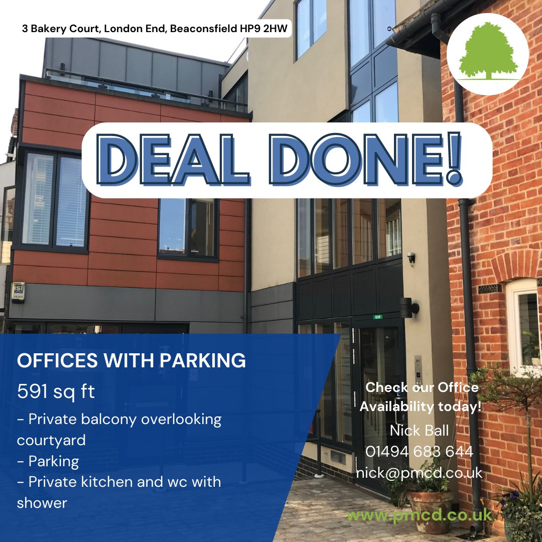 Offices let in the Old Town for a 3-year lease term #DEALDONE #BEACONSFIELD