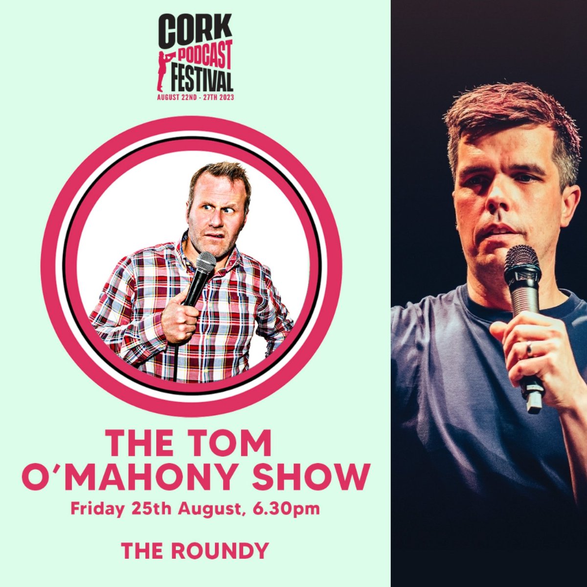 This Friday I'm feckin buzzing to be bringing a live podcast to the <a href="/CorkPodcastFest/">Cork Podcast Festival</a> with my guest <a href="/chriskentcomic/">Chris Kent</a> 
Tickets: corkpodcastfestival.ie/the-tom-omahon…