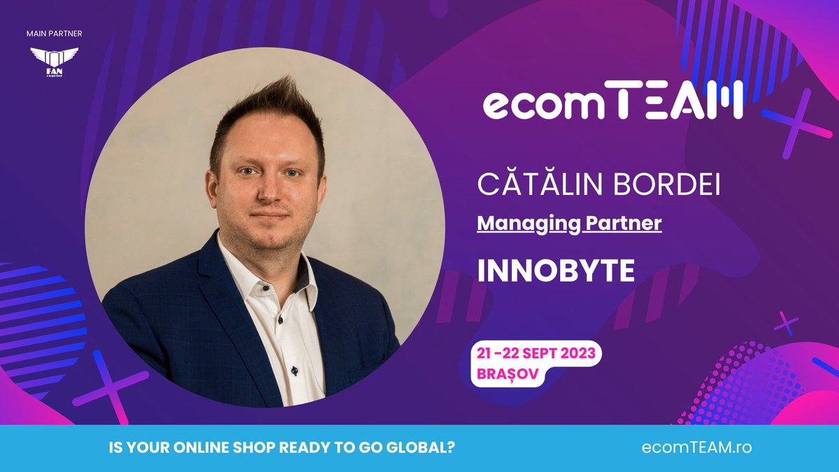 Cătălin Bordei, Managing Partner #INNOBYTE, este unul dintre speakerii care vor vorbi la ecomTEAM, team building-ul industriei de eCommerce!
🔥Ești pregătit să îți duci magazinul online la următorul nivel? Ne vedem la ecomTEAM 2023:
ic.events/landing/bHArVw…
#eCommerceThatsALLweDo