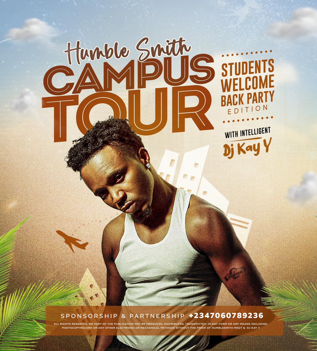 humblesmiths's tweet photo. SHOW TIME  🚀 FUTO I’m coming WMF / WML No 🧢

#humblesmithcampustour
#studentswelcomebackparty 
Cc  @DjKay_Y 
#withmylovehumblesmith https://t.co/ks5TvUJVOJ