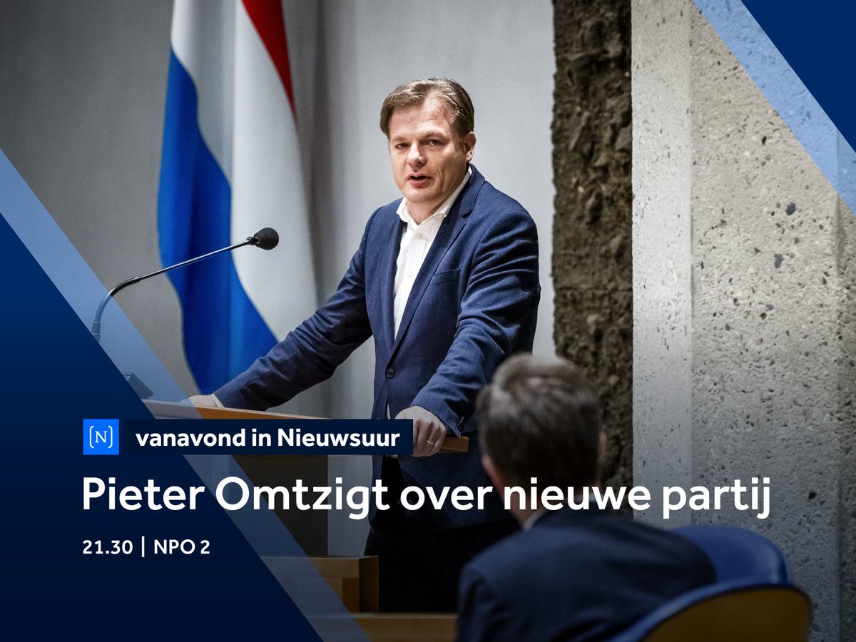 Nieuwsuur's tweet photo. Vanavond is @PieterOmtzigt te gast bij Nieuwsuur. Waar staat zijn politieke partij Nieuw Sociaal Contract inhoudelijk voor? Hoe denkt hij over de grotere politieke thema's die spelen? We gaan er uitgebreid op in. https://t.co/TJNpDqIs4V