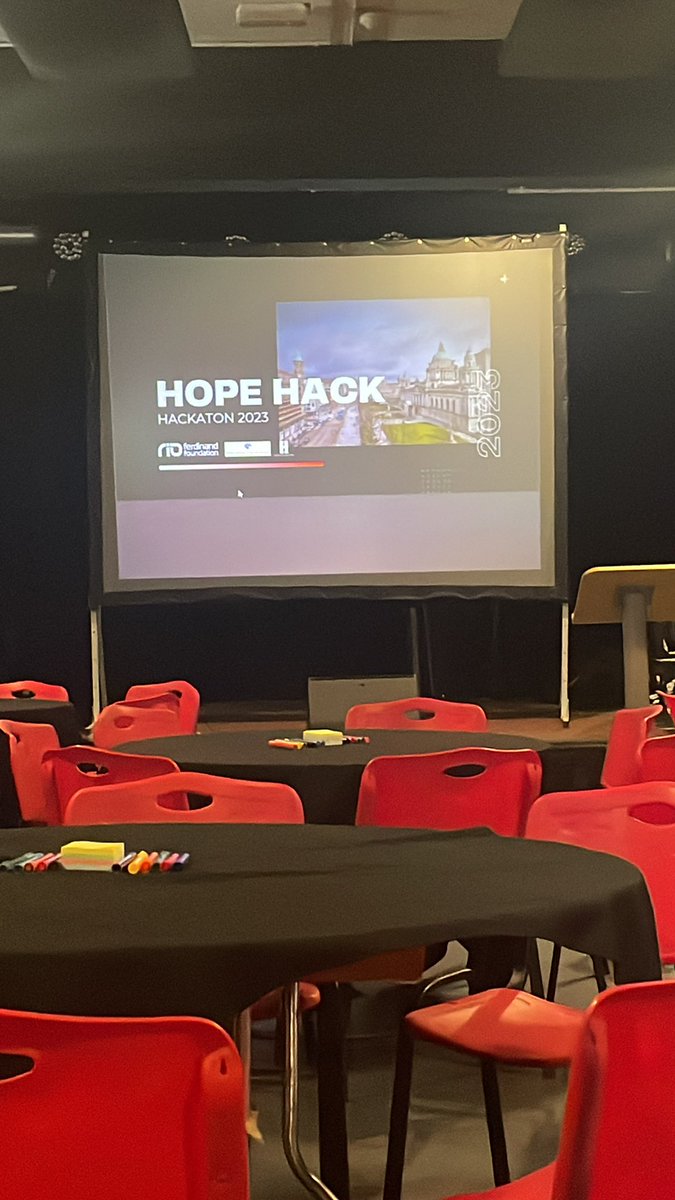 Getting setting up for todays #HopeHack at the @OhYeahCentre with @riofoundation, @HopeCollective2 and @FundforIreland. Great day of workshops and panel discussions giving the youth of Ireland a voice.