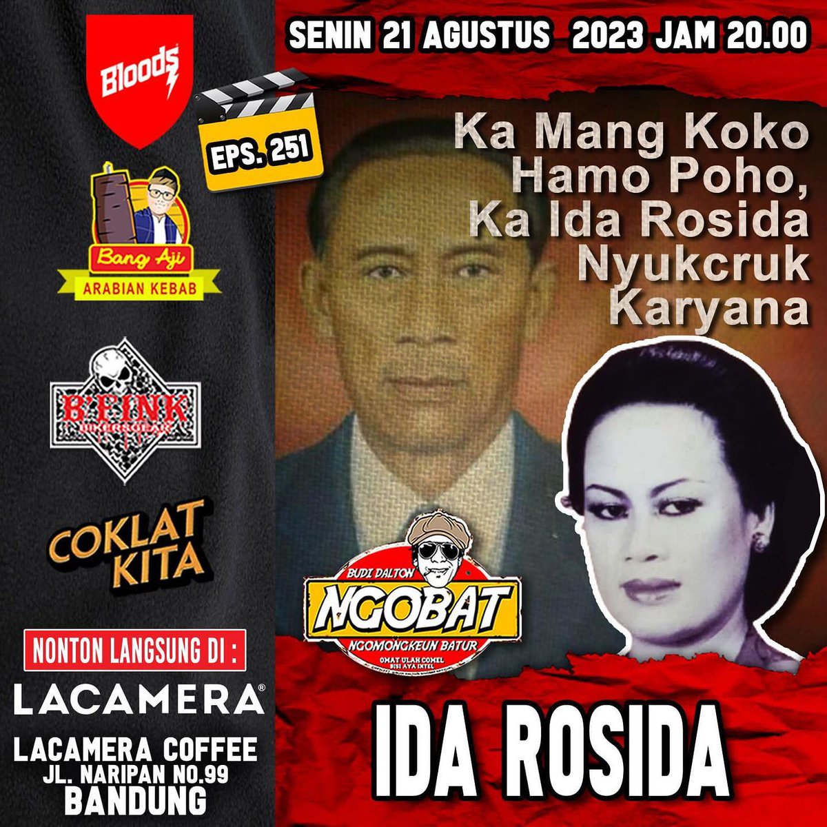 CoklatKita's tweet photo. Malem selasaan enaknya nonton Ngobat apa lagi bakal ngobrolin Mang Koko seniman Sunda bareng Teh Ida Rosida pastinya seru terutama bagi sobat coklat pecinta tembang sunda.

Saksikan Ngobat pukul 20.00 WIB di Youtube Budi Dalton Ngobat Official.

#CoklatKita
#Ngobat
#SenimanSunda https://t.co/eBtkYGmIaL