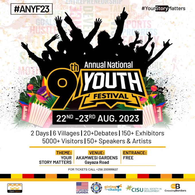 OpoyaFrancis's tweet photo. It's just one day to go, come listen to inspiring stories from various speakers at the The Annual National youth festival happening tomorrow 🥳🥳🥳https://t.co/crzRiQlxAk  #ANYFisBACK

#ANYF23 
#YourStoryMatters https://t.co/PMs4bTSSqe