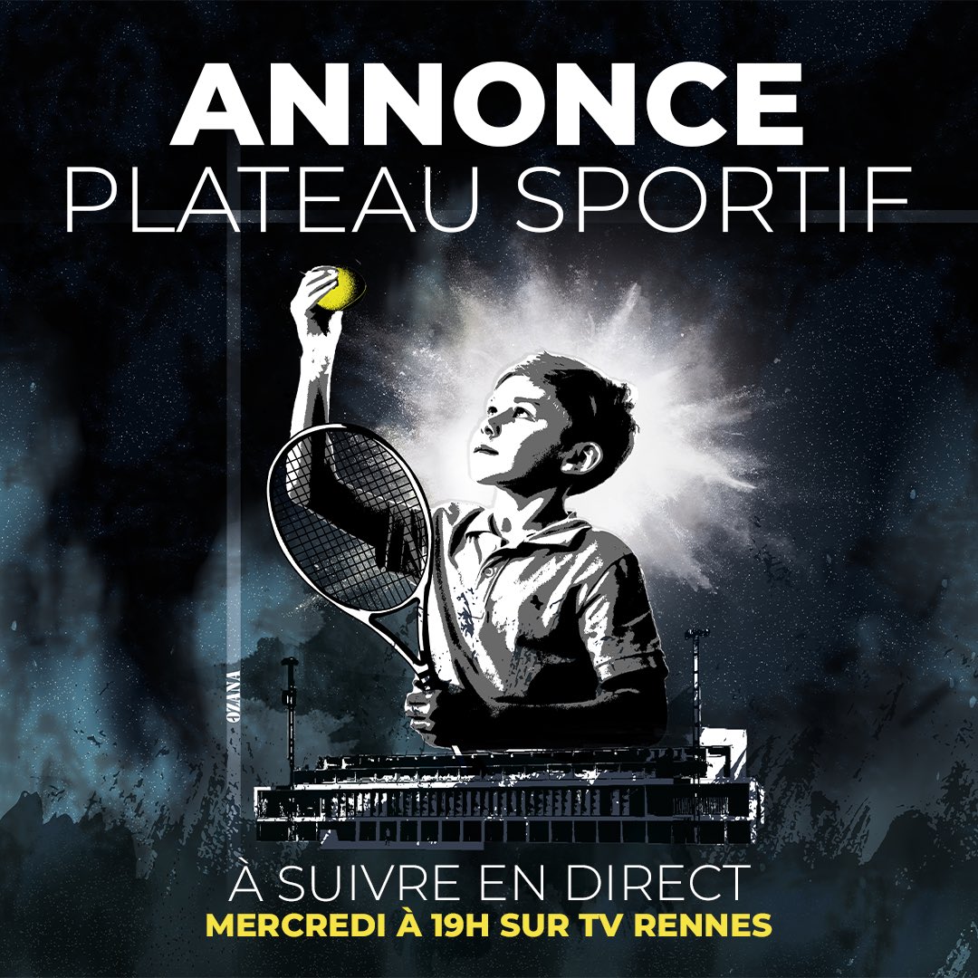 OpenBlotRennes's tweet photo. J-3 AVANT L’ANNONCE DU PLATEAU SPORTIF 🔥

La liste des 21 premiers joueurs sera révélée mercredi soir en direct sur TVR à 19h ! 📺🔥 À cette liste viendront s’ajouter 3 Wild-Cards qui seront révélées la semaine précédant l'open ! 💥 https://t.co/8i0u4Qqe2g