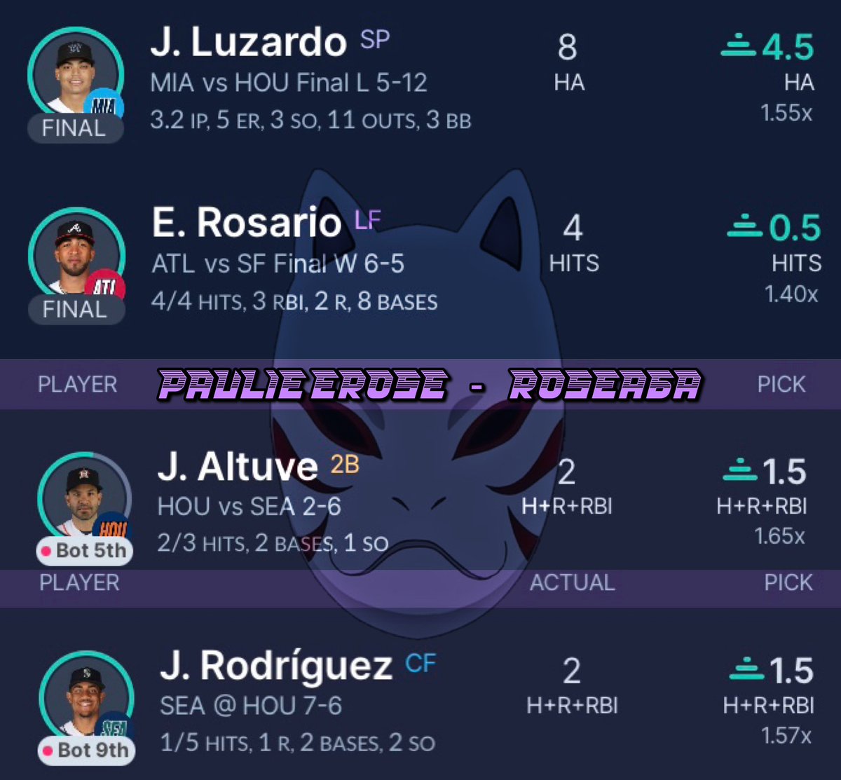 paulieerose's tweet photo. On fire with these sleeper POTD's in @ndotdiscord🌟So I'm giving twitter a free one for tomorrow, if it hits come on down https://t.co/E90S0JdLST😏
#gambling #mlb #twittergambling #betting #Sleeper #SleeperApp • #SleeperFantasy #SleeperPicks #potd #BaseBall #sleeperlocks https://t.co/4Fmp8ZpWXb