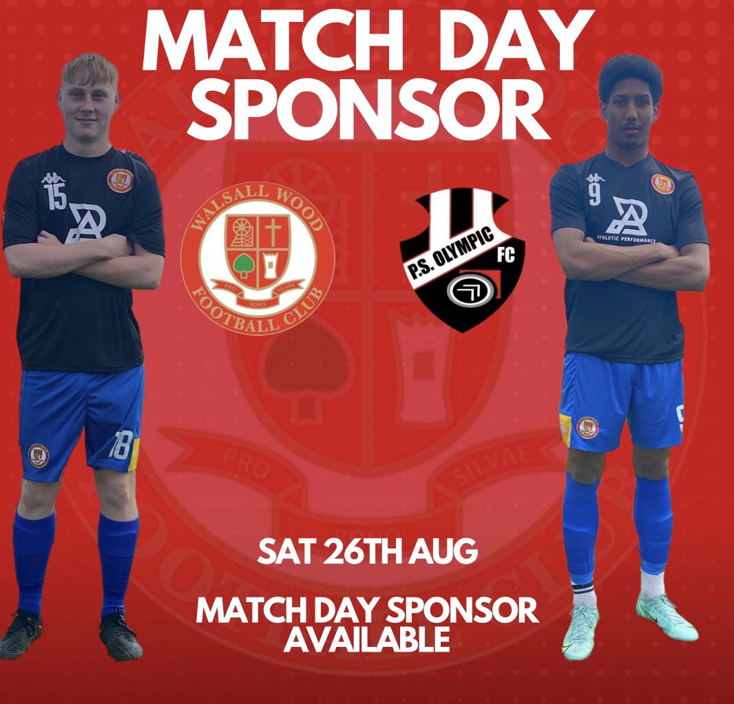 🔴⚪️ Match Day Sponsor.. 🔴⚪️

We’re looking for match day sponsors for our home games this season.

Full details can be given on request. If this is something that interests you helping out a local grassroots club then please get in touch.

#FTGOTW #TitanRecruitUK