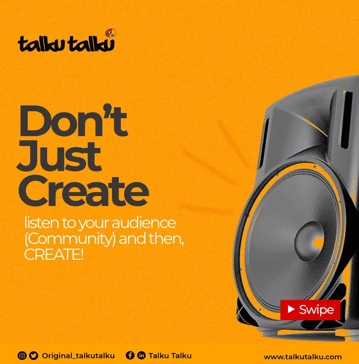 OGTalkuTalku's tweet photo. Tell me you don't believe that all it takes for you to connect on social media is a handful of likes and comments. Click below to learn how it's done. 

https://t.co/2RXsVhFjxc

#Talkutalku #brandgrowth #AroundTheCreatives #socialmedia #connection https://t.co/Hdcaqqkg6N