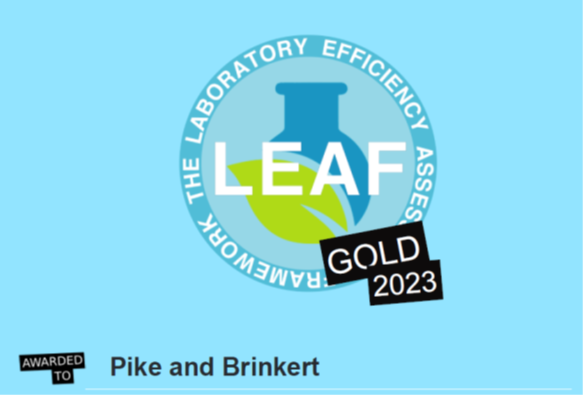 Great work from @KaurChemist and @TBarnes1998, another GOLD award in the lab efficiency assessment framework for sustainable practice for the Pike Group @SPike_Chem and @BrinkertGroup @warwickchem