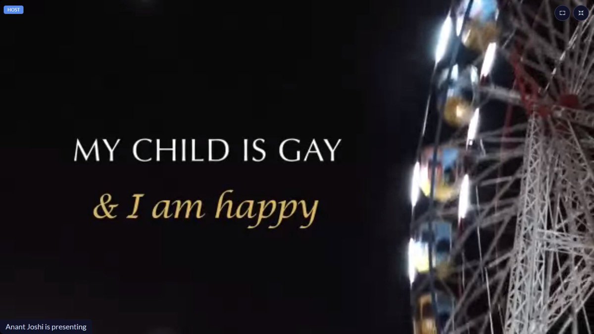 2/3
“My Child is Gay and I am Happy” a movie directed and produce by Sopan Muller was screened where parents were sharing their experiences. Movie screening was followed by the panel discussion with Aruna Desai (She/Her) and Pradeep Divgikar.

#lgbtqi #lgbt #changemaker20 #G20