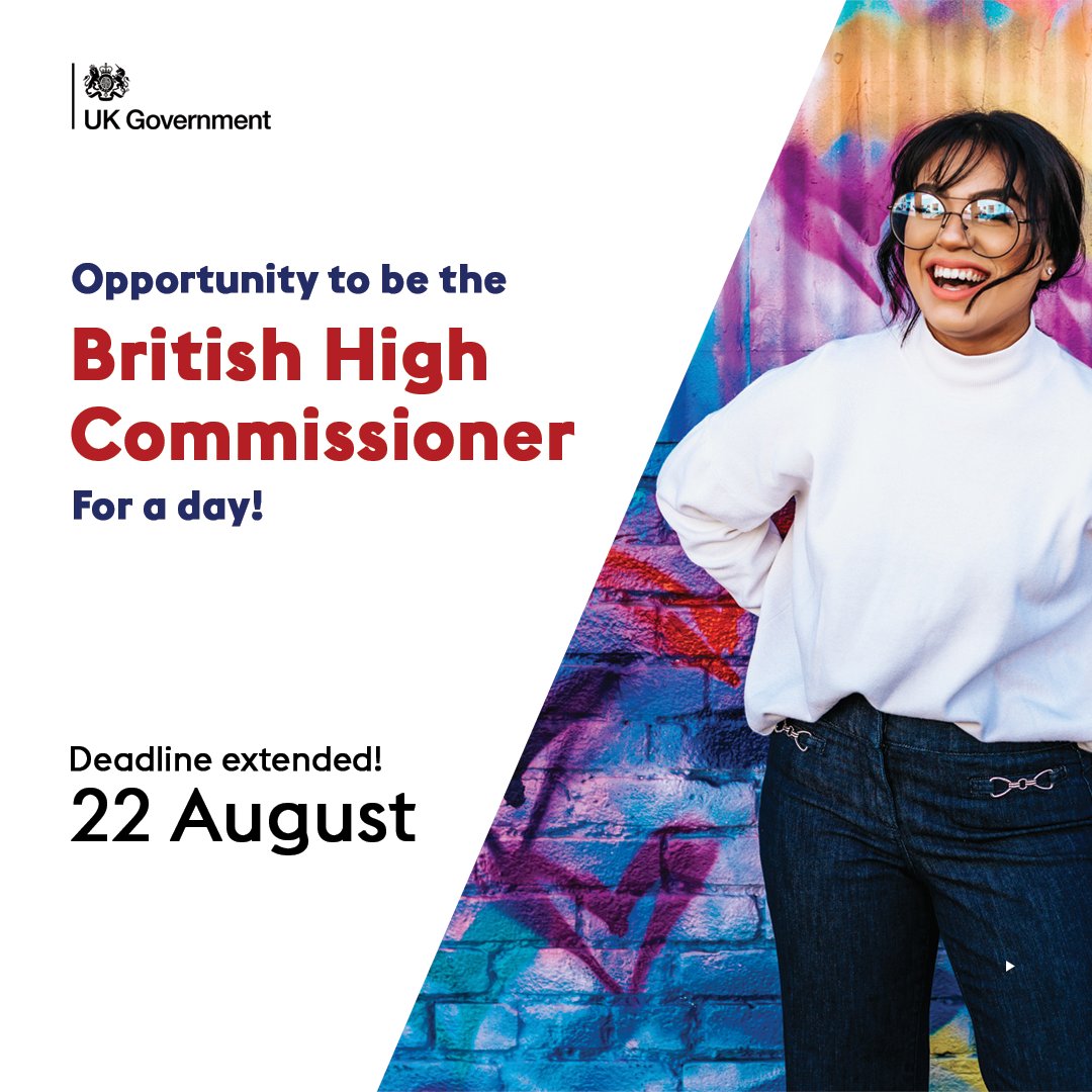 UKinIndia's tweet photo. The clock is ticking⏰

Only one day left to apply for the High Commissioner for a Day contest!

If you’ve submitted your videos, remember to fill out the contest form to qualify.

More details here: https://t.co/bwoW1ODXsp https://t.co/uLrDoqgxae