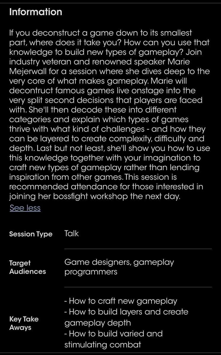 Game Day at #DevCom! Join me on MAINSTAGE today @ 15.00 CEST to hear my #gamedesign talk 'The building blocks of #gameplay'.

I'm super excited for this #session and am looking forward to share this knowledge with you all. It this should be my biggest session yet. 🤩👍

#ddc2023