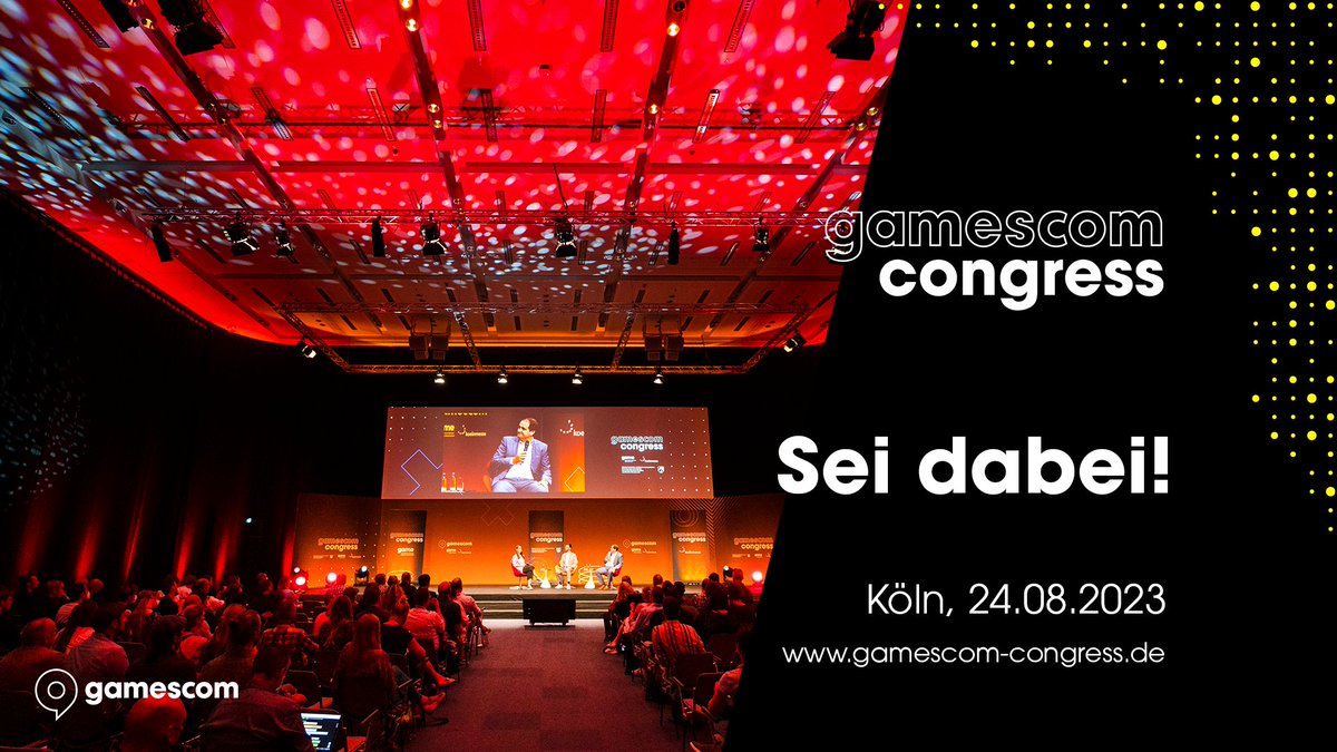Nur noch 3 Tage bis zum @gamescom congress in Köln! 100 Expert:innen aus dem In- und Ausland machen den Kongress zur führenden Konferenz rund um die gesellschaftlichen, wirtschaftlichen und technologischen Potenziale von Computerspielen in Europa. #gamescom2023 #games #gaming