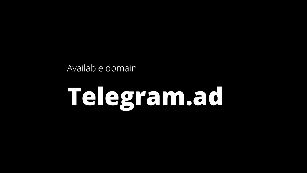 ishimHQ's tweet photo. Available domain name today "Telegram"

#telegram #domain https://t.co/35BxWZyt2G