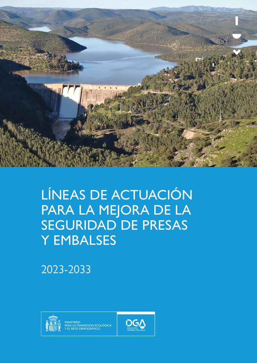 Colegio de Ingenieros de Caminos (@colegiocaminos) on Twitter photo El <a href="/mitecogob/">Transición Ecológica y Reto Demográfico</a> ha publicado, recientemente, el documento sobre las “LINEAS DE ACTUACIÓN PARA LA MEJORA DE LA SEGURIDAD DE PRESAS Y EMBALSES 2023 – 2033”.
Puedes encontrar más información a través de este enlace --> ow.ly/yKCY50PBkSO El <a href="/mitecogob/">Transición Ecológica y Reto Demográfico</a> ha publicado, recientemente, el documento sobre las “LINEAS DE ACTUACIÓN PARA LA MEJORA DE LA SEGURIDAD DE PRESAS Y EMBALSES 2023 – 2033”.
Puedes encontrar más información a través de este enlace --> ow.ly/yKCY50PBkSO