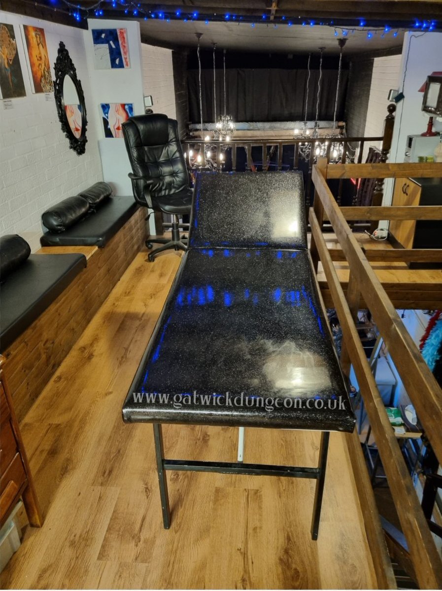 GatwickDungeon's tweet photo. The massage table on the mezzanine floor at the Gatwick Dungeon.  Come and enjoy!  https://t.co/kOFY4VTeFw 

#dungeonhire #gatwickdungeon #dungeonfurniture #massagetable https://t.co/Xl17ku3Gm6