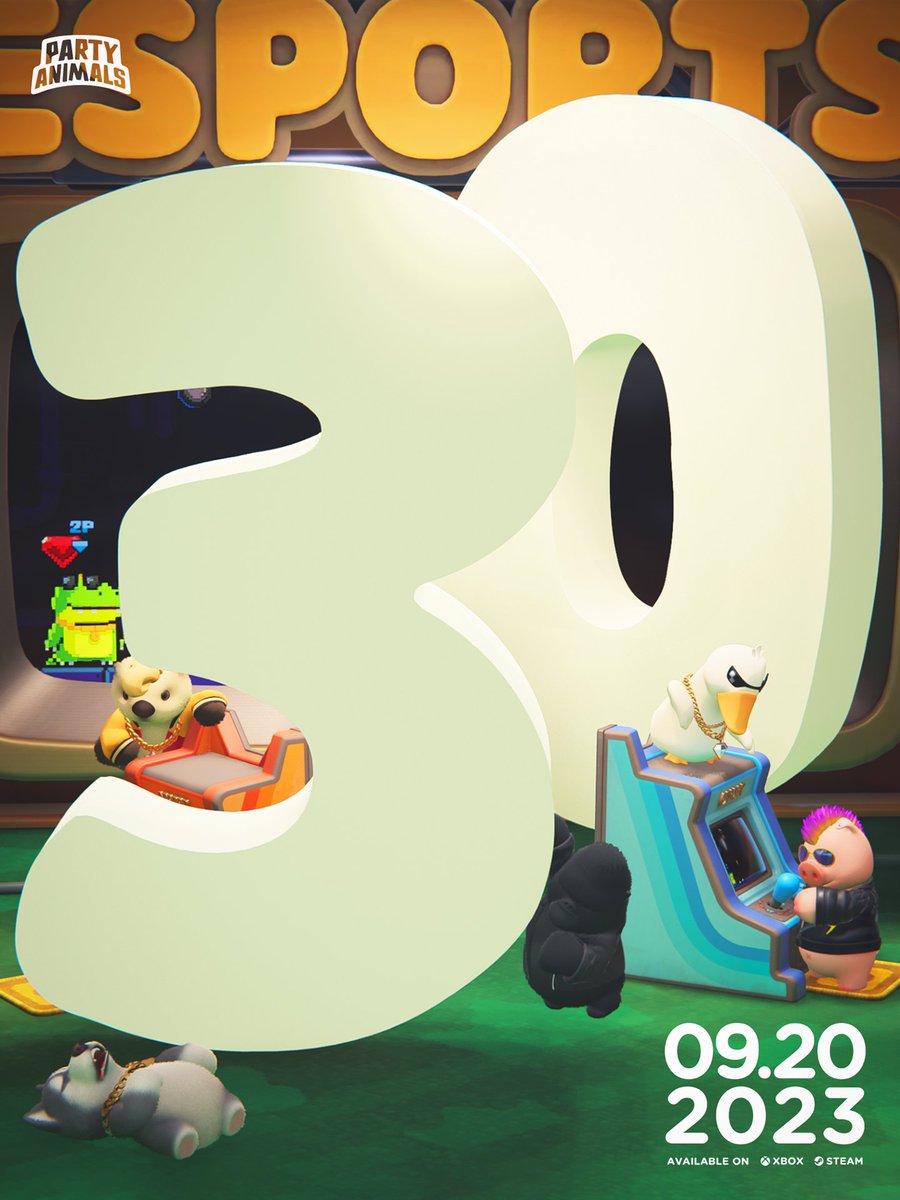 party_animals's tweet photo. 🎉Countdown to the party: 30 days 🎉 
📷#partyanimals #Steam #XboxGamePass 📷 https://t.co/L6Zpp5Bl7b