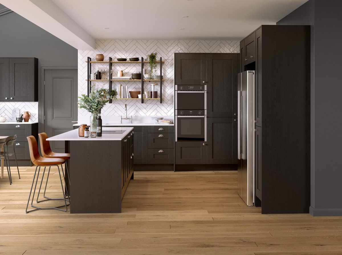 #Moores has added Kensington Black to its range of kitchens, which could either be a full kitchen or be used as an accent colour when combined with other tones from the range 🔪👩‍🍳 @MooresGroup phpdonline.co.uk/products/coole…