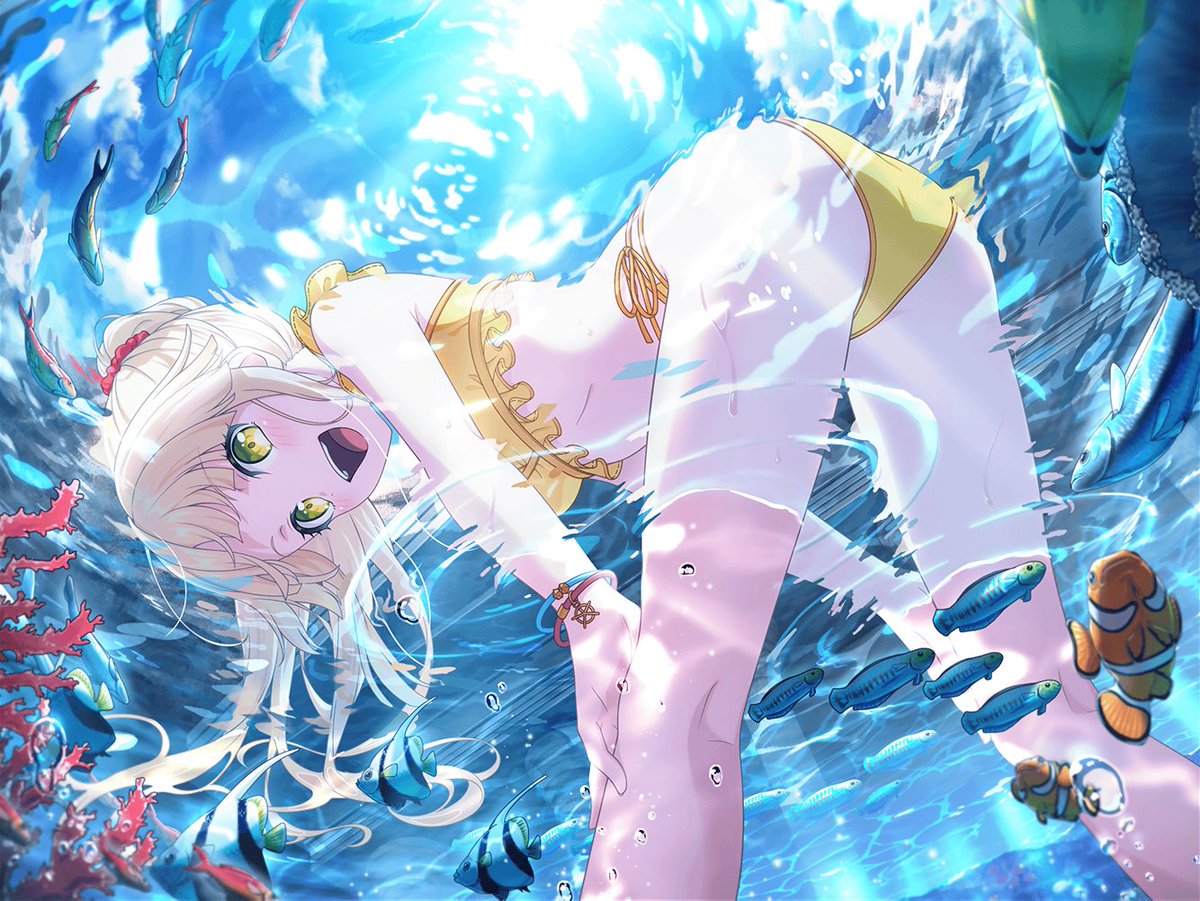 hhweveryhour's tweet image. 5☆ summer treasure, tsurumaki kokoro ☀️