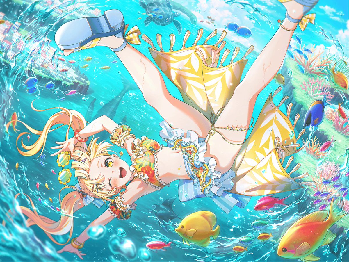 hhweveryhour's tweet image. 5☆ summer treasure, tsurumaki kokoro ☀️