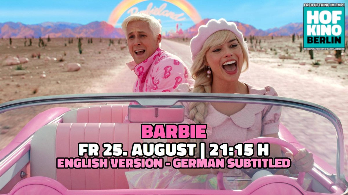 Unser Wochenprogramm vom 22.8. bis 25.8.:

22.8. OPPENHEIMER (OmdU)
23.8. THE MENU (OmdU)
25.8. BARBIE (OmdU)

<a href="/OppenheimerFilm/">Oppenheimer</a> <a href="/TheMenuFilm/">The Menu</a> <a href="/barbiethemovie/">Barbie Movie</a> <a href="/FMP1_Berlin/">FMP1</a> <a href="/kiezapp/">Kiezapp F-Hain</a> <a href="/IndiekinoBerlin/">Indiekino Berlin</a> #oppenheimer #themenu #BarbieTheMovie #openairkino #Berlin