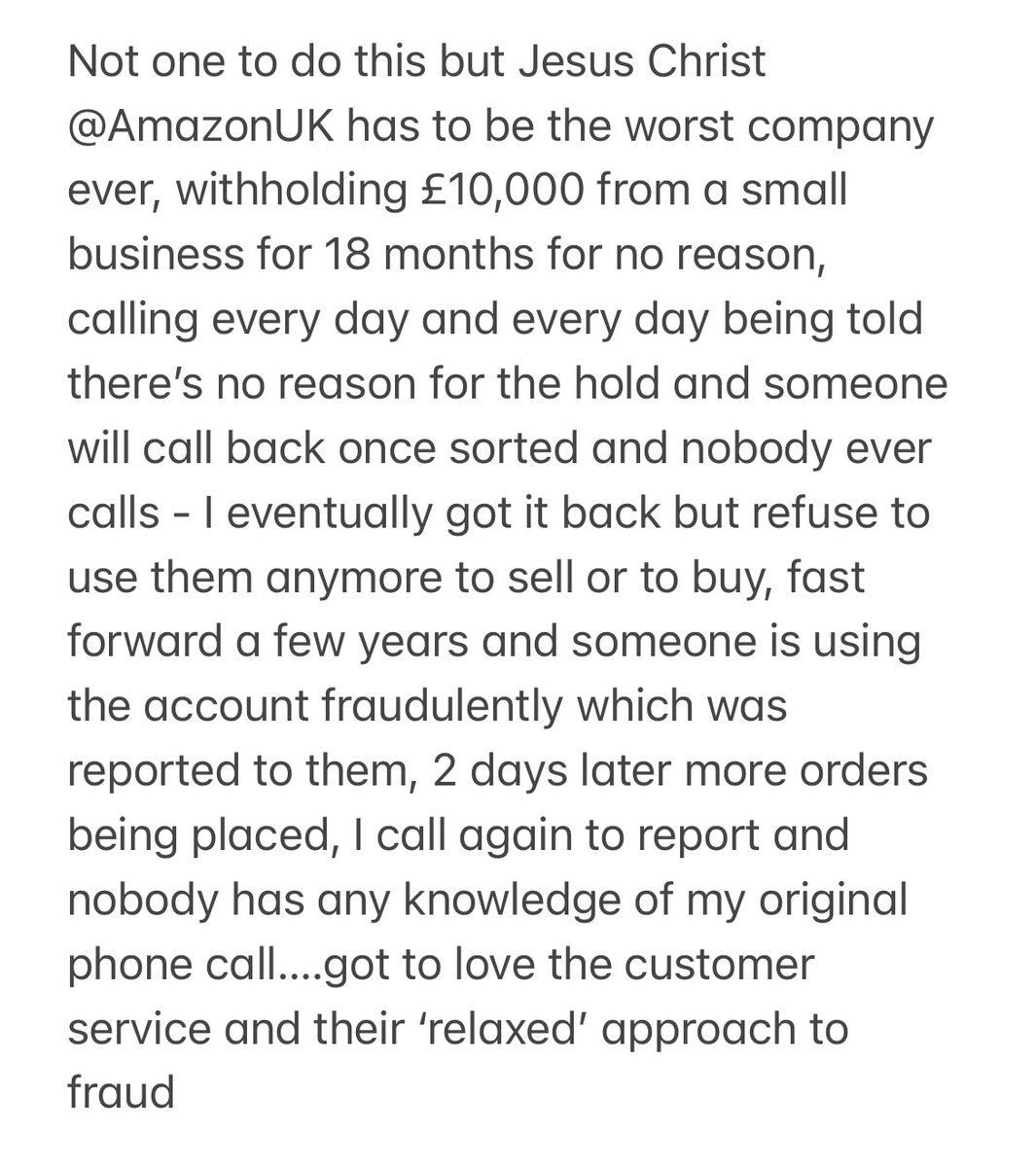 bendoyle20's tweet photo. Anyone had something similar happen to them with @AmazonUK ? https://t.co/dDwXub67A5
