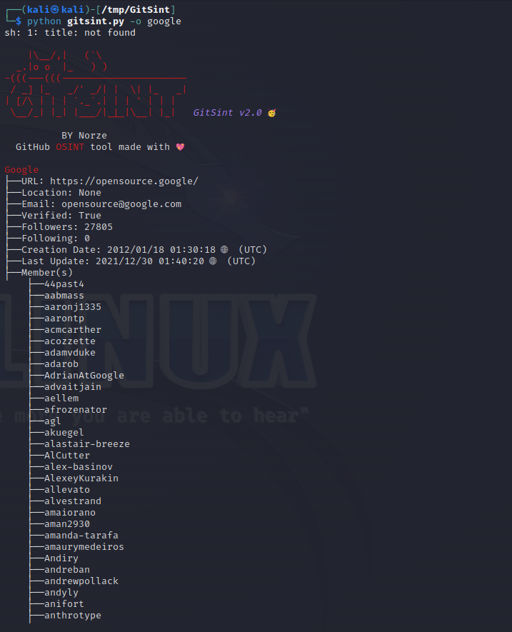 DailyOsint's tweet image. If you need to get information on a GitHub account,

You can try GitSint, which allows you to retrieve information on #github through username, email, and organization.

github.com/N0rz3/GitSint

@norze15

#OSINT #cli #tool #intelligence #infosec #CTI #ThreatIntel #cybersecurity
