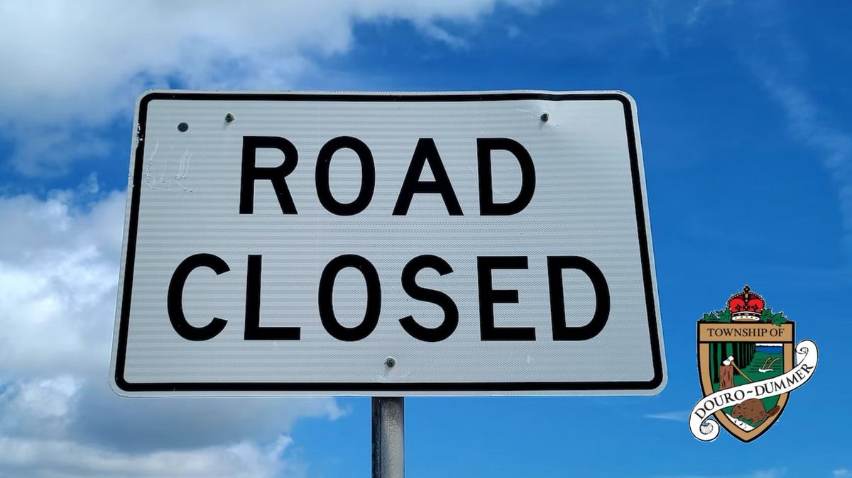 Douro_Dummer's tweet photo. Division Road at County Road 4 will be closed for a culvert replacement August 22, 2023 from 7am - 7pm. For details visit https://t.co/YH4EAdLn4f #DouroDummer #PublicWorks #RoadClosed https://t.co/5G4AvHu9iE