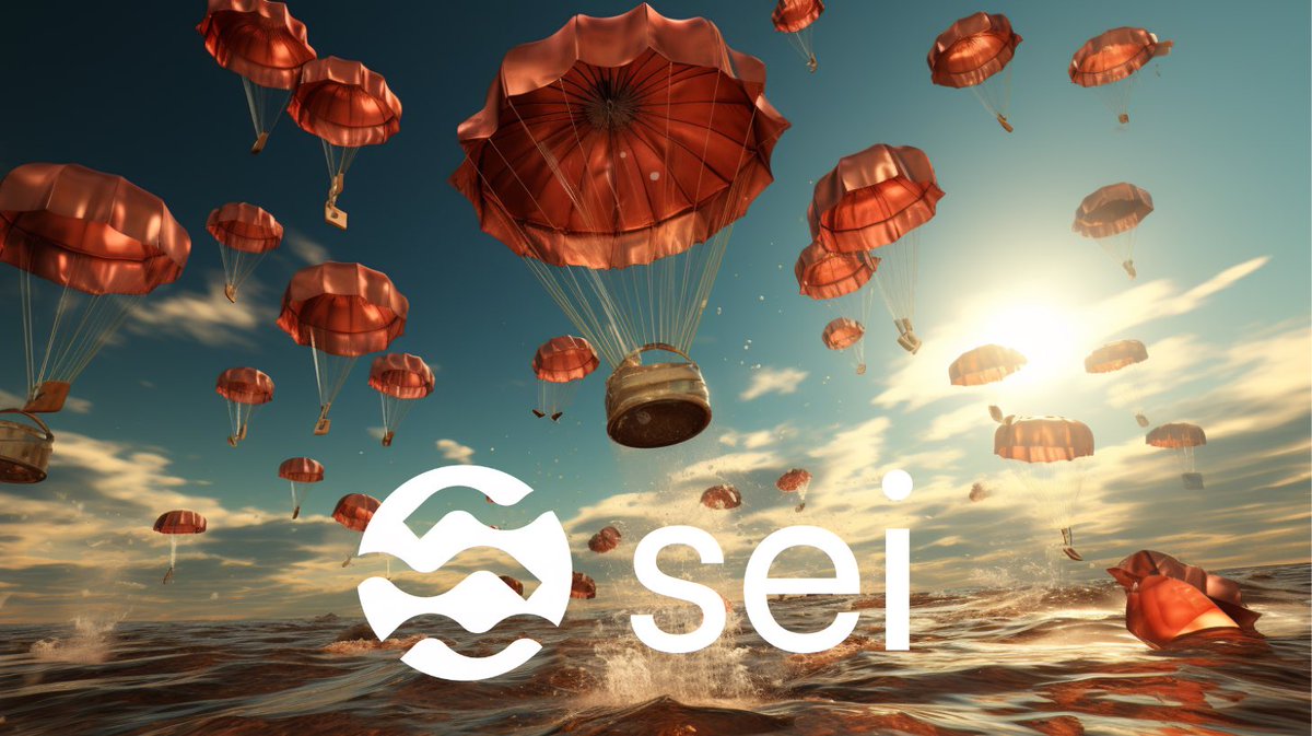 tori74's tweet photo. 1️⃣/4️⃣ Hello, seilors! On August 15, #SEI was listed on the stock exchanges, which I wrote about in the previous post, and the long-awaited drop! @SeiNetwork https://t.co/bPWapL275N