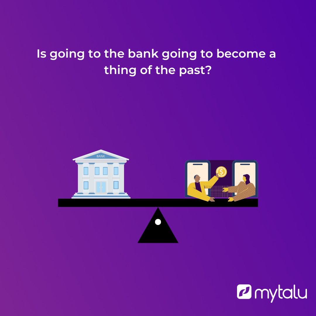 getmytalu's tweet image. Head over to the website to read this week&apos;s blog comparing digital banking to physical banks and what it might mean for the future!🏦 
#Taluthoughts #TeamTalu #Blog #DigitalBanking