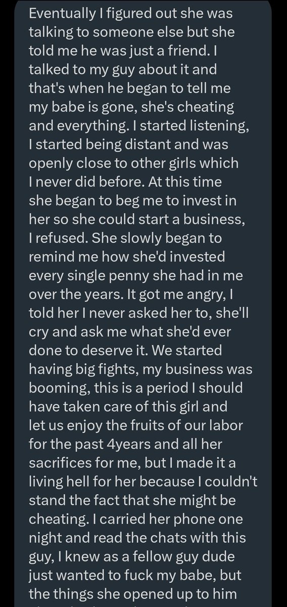 Kindly leave whatever you're doing for 15 munites and read this DM. 

It's a very sad and lengthy story.

But it will shock you to your bones.

As you read, please ponder on some of the things we have been learning here.

1) self destruction of women
2) how difficult it is for