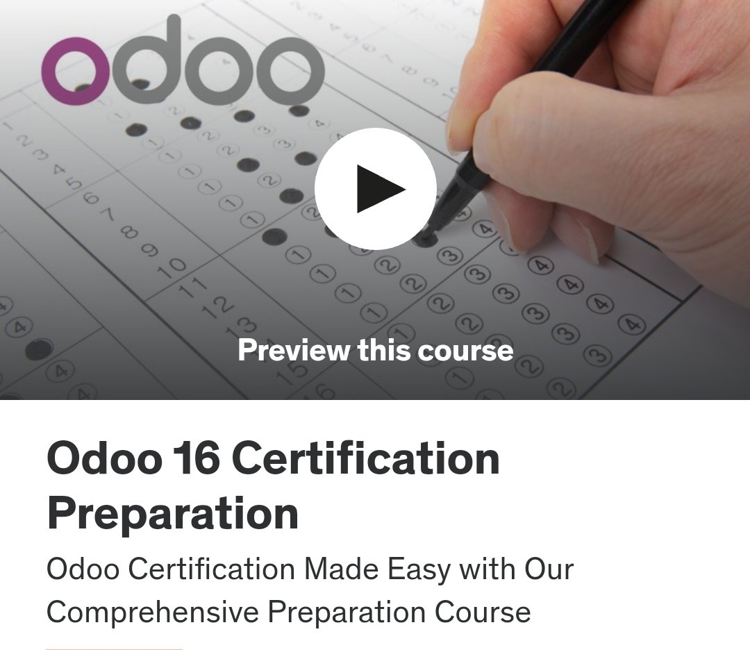 Get FREE access to my Udemy Odoo Certification Preparation Course🔥🔥

→ 350+ questions and answers
→ 10+ hours video training
→ practice test website

FREE for the next 24 hours only! 🚀

RT & Reply 'odoo' and follow me, so I can DM #UdemyCoupon #Odoo #CertificationPrep