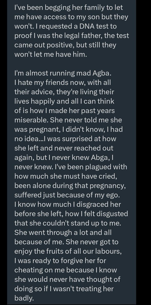 a man to forgive cheating.
3) How some girls use their own hands to destroy a relationship they labored for, for years.
4) the type of friends you keep. 
5) why ladies must create boundaries.
6) why you should not get pregnant for any man that has not paid your bride price.