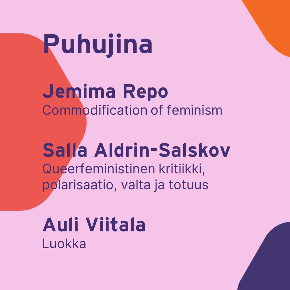 Tervetuloa keskustelutilaisuuteemme 29.9. klo 14 Publicumissa Ajankohtaisia feministisiä kysymyksiä. Alustamassa Jemima Repo, Salla Aldrin-Salskov ja <a href="/AuliViitala/">Auli Viitala</a>. 

Keskustelun järjestävät <a href="/polimahanke/">Polima</a> ja <a href="/femtiehanke/">Femtie</a>.

👉 Lue lisää ja ilmoittaudu utu.fi/fi/ajankohtais…