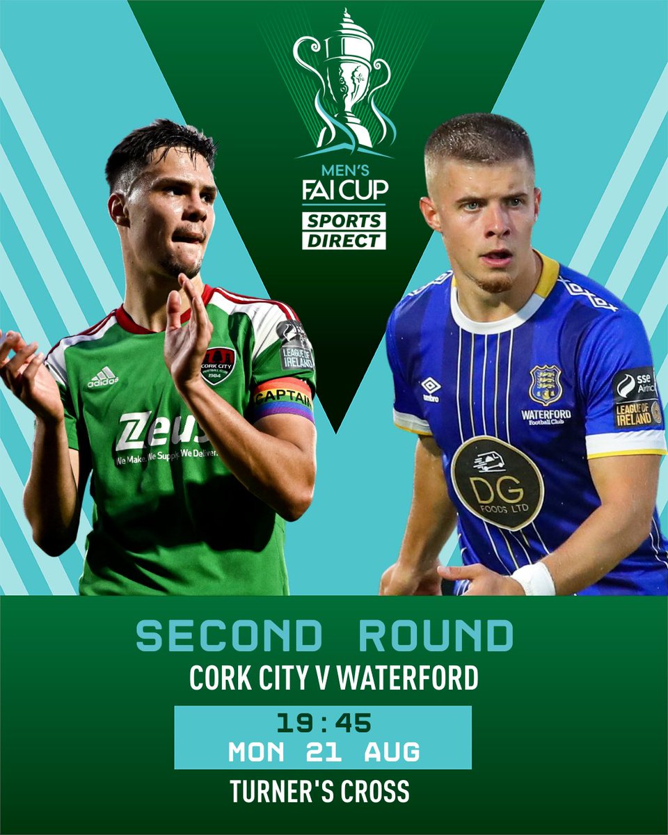 FAIreland's tweet photo. A massive Munster Derby awaits in the Sports Direct Men's FAI Cup Second Round.
Watch it live tonight on LOITV!
#FAICup | #CORWAT https://t.co/vFiOhnUr55