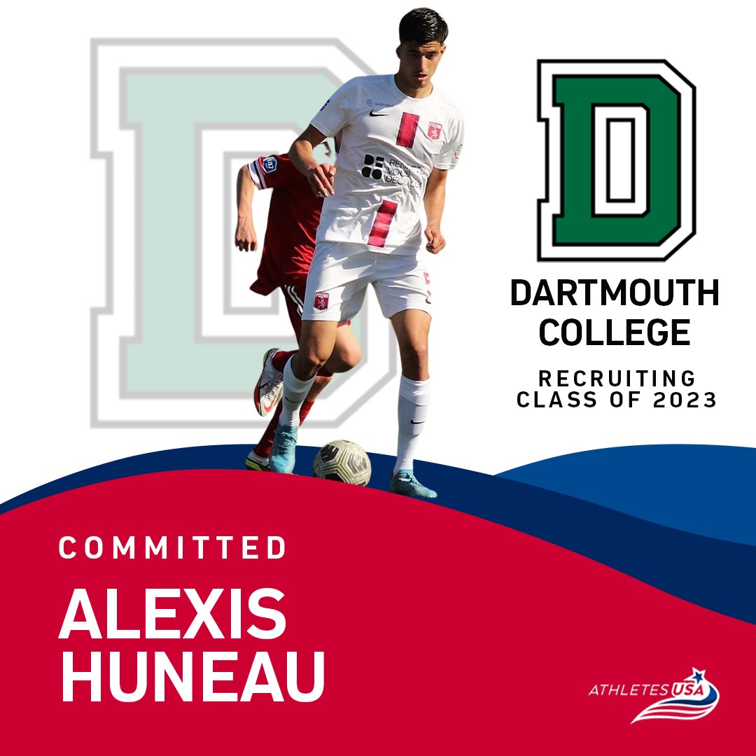 Congrats to Alexis Huneau on his commitment to Dartmouth College, New Hampshire in NCAA D1 ⚽🎓🇺🇸✍ He will join the program in the Fall 2023 💪

Check out his recruiting profile: https://athletesusa.o... instagram.com/p/CwNYwp6tOng/