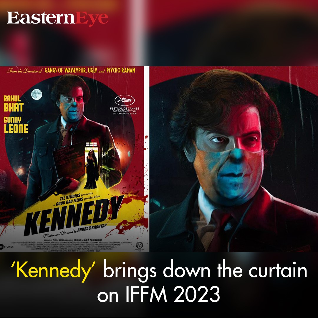 EasternEye's tweet image. The annual film gala kicked off on August 11, with R Balki’s sports drama Ghoomer, starring Saiyami Kher and Abhishek Bachchan.
Read more-easterneye.biz/kennedy-brings…
#IFFM2023 #Kennedy #AnuragKashyap #RahulBhatt #SunnyLeone #Cinema #FilmFestival #Bollywood #Entertainment #MovieNews