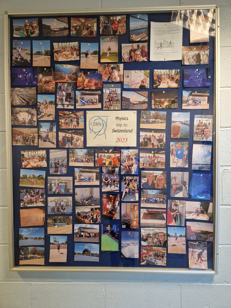 Mrs O'Neill (@neillmrso) on Twitter photo Our CERN board is finished! 😍
Such lovely memories from a brilliant trip with a fantastic group of pupils! 🇨🇭
Take us back!!! 🙈😭
<a href="/MsBurrell1985/">Miss Burrell</a>
<a href="/StAndrewsRCSec/">St Andrew's Secondary School</a>
@Rodonmob
<a href="/StAndrewscience/">St Andrews Science Dept</a> Our CERN board is finished! 😍
Such lovely memories from a brilliant trip with a fantastic group of pupils! 🇨🇭
Take us back!!! 🙈😭
<a href="/MsBurrell1985/">Miss Burrell</a>
<a href="/StAndrewsRCSec/">St Andrew's Secondary School</a>
@Rodonmob
<a href="/StAndrewscience/">St Andrews Science Dept</a>