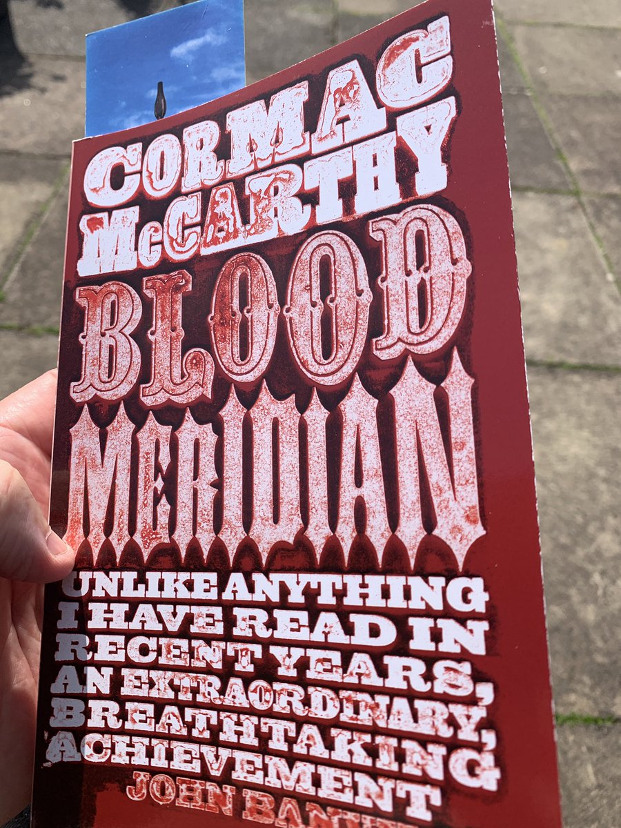 New week new book #bloodmeridian #cormacmccarthy #americanauthor #BooksWorthReading #Novel