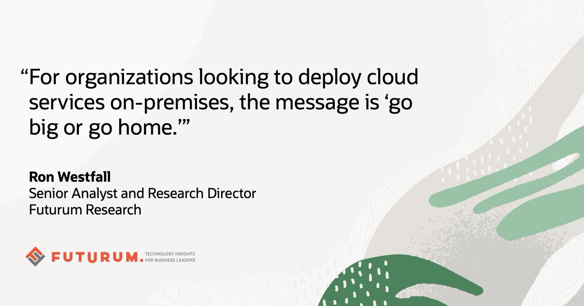 OracleCloud's tweet photo. What are industry analysts saying about our new Compute Cloud@Customer? Take a look: https://t.co/Fj9OA9YQzP https://t.co/GurAeVr8UA