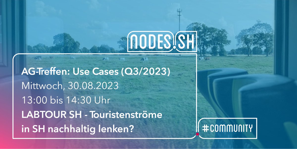 📣 Einblicke in "LABTOUR SH": Wie lenken wir Touristenströme in Schleswig-Holstein nachhaltig? 

🌊 Denise Engelhardt &amp; Prof. Dr. Eric Horster teilen mit uns ihre Ergebnisse und die Rolle von LoRaWAN®.

🗓️ 30.08.2023, 13:00-14:30 Uhr👉 eveeno.com/ag-treffen-use…