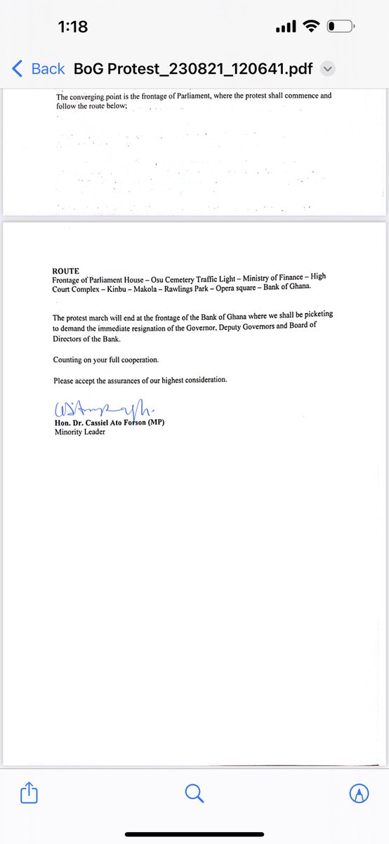 _AshaimanBoy's tweet photo. Breaking News;
Notice of historic #OccupyBOG demo duly served on the Ghana police service; Demo to take place on Tuesday, 5th September, 2023.
Enough of the criminal and willful recklessness. Let’s arise to save Ghana now!*
#AddisonMustGo
#BOGDirectorsMustGo
#8DaysMore https://t.co/MapzktvBzv