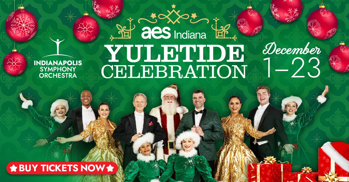 Tickets are now on sale for AES Indiana Yuletide Celebration 🎄✨
 
Join Broadway star Ben Crawford as he brings the magic of Christmas to Hilbert Circle Theatre this December! 

Get your tickets at: indianapolissymphony.org/event/yuletide… 🎟️

#INDYSYMPHONY