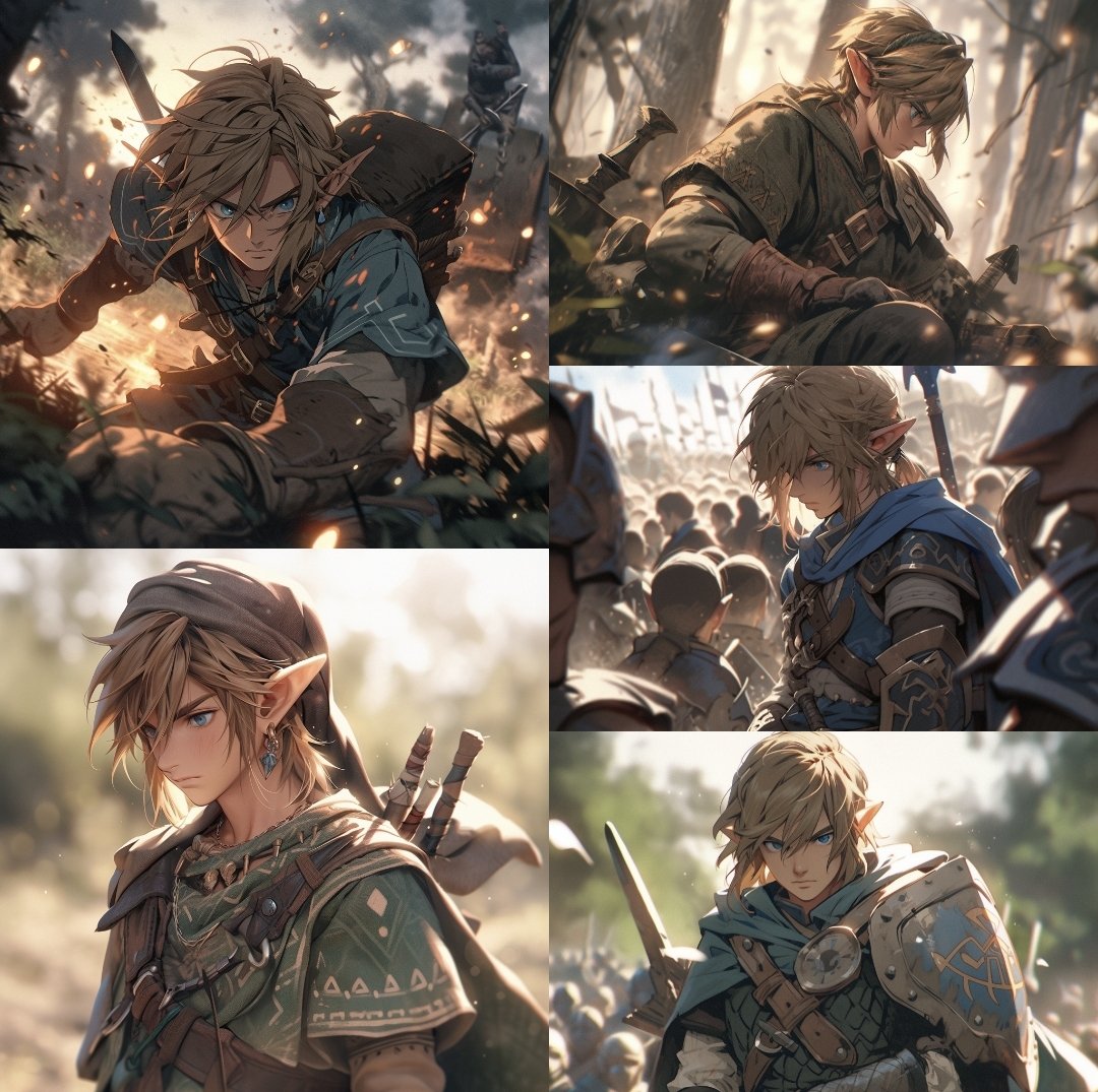 yowhatup_Art's tweet photo. Link always looking out for his princess.  
#LegendofZelda #midjourney #ai https://t.co/mPZVQZSPSp