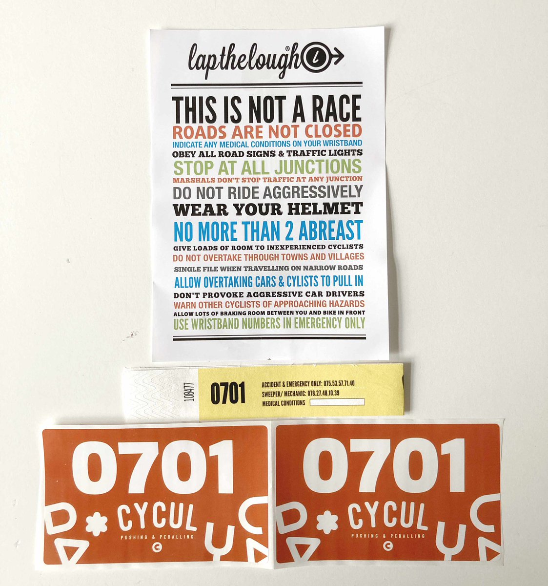 LapTheLough's tweet photo. Registration packs posted last week.
#lap17 https://t.co/qvyLaqu5aM