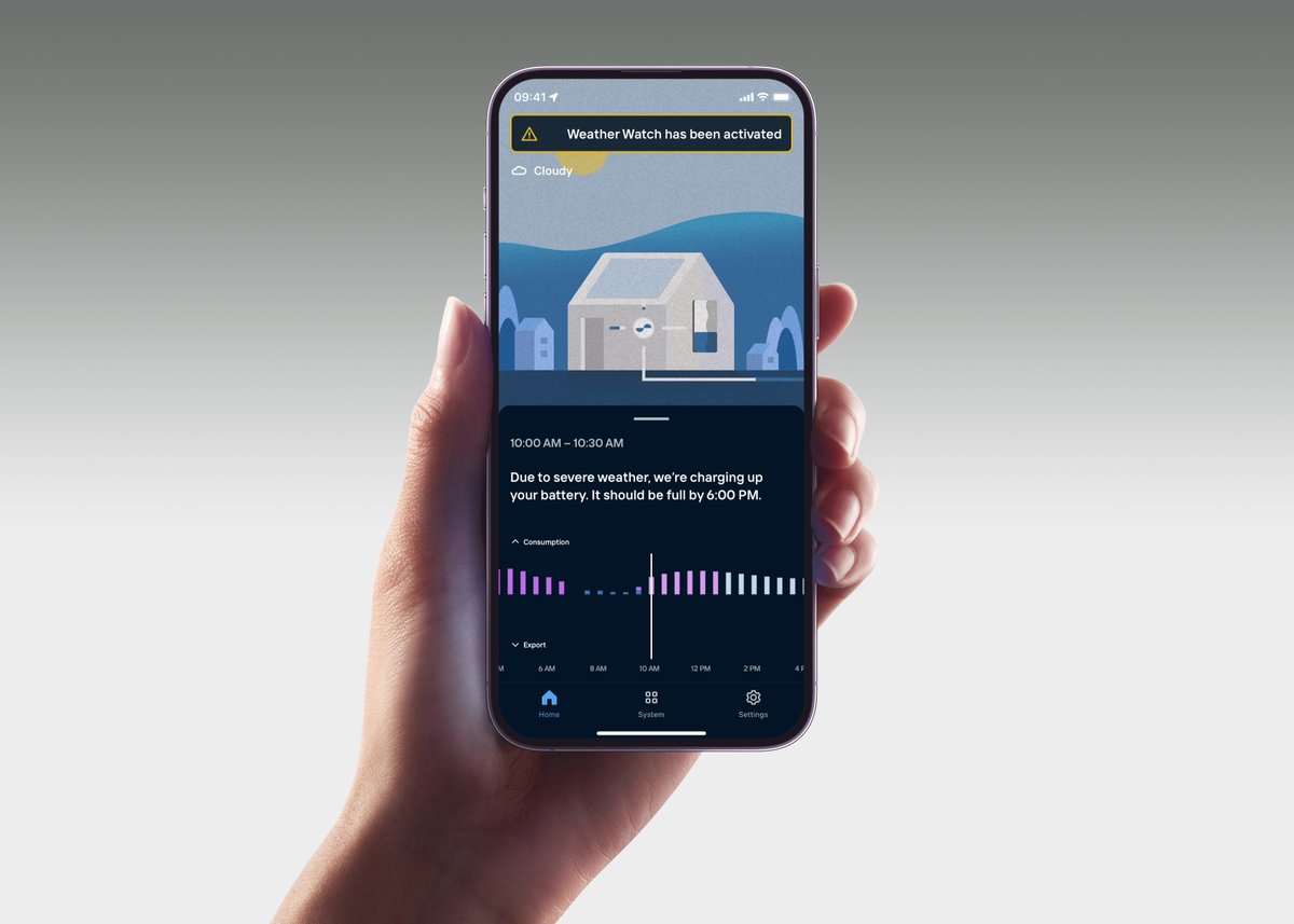 With Weather Watch you’ll never be caught in the rain — literally or figuratively.

The Lunar app watches the weather where you live and prepares your home for power outages — automatically. 

#LunarApp #LunarSystem #solarbattery #weatherwatch