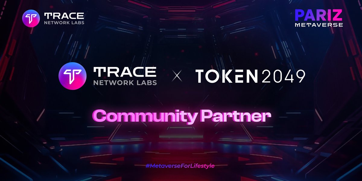 trace_network's tweet photo. ⚡Trace @ Token 2049⚡

Excited to announce that @Trace_network is the official Community Partner at @token2049 Singapore..

🤝 Come & meet Team #Trace at Asia's leading crypto event at Marina Bay Islands, Singapore, on September 13th & 14th, 2023.

🔅Join us for two days of insightful discussions and networking with industry leaders.

🔅Register & get 10% discount using our promo link: https://t.co/KO2MG6hTX5

See you there! 👋🌐

#MetaverseForLifestyle $TRACE